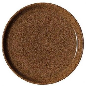 Denby Studio Craft Castaño Coupe Placa, marrón, Mediano
