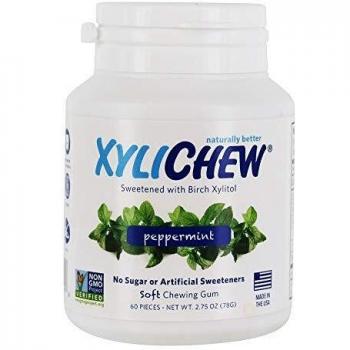 XyliChew - azúcar gratis suave masticar chicle menta - 60 unidades