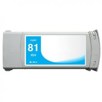 Cartucho de tinta compatible HP 81 Cyan - Reemplaza C4931A