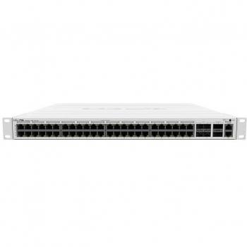 MikroTik CRS354-48P-4S+2Q+RM Managed L3 Gigabit Ethernet Switch with 48 PoE Ports, 4x SFP+, 2x QSFP+, 1U Rackmount