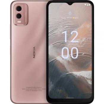 Nokia C32 Smartphone 6.52 Dual SIM Android 13 4GB RAM 64GB Almacenamiento 50MP Cámara Rosa