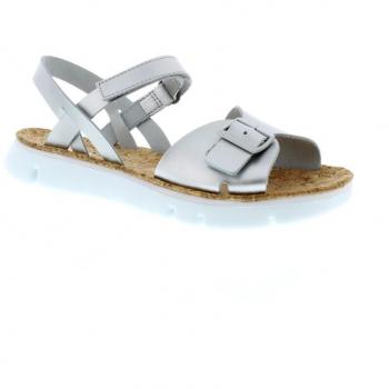 CAMPER Oruga Sandals for Women in Grey Smooth Leather Size 37