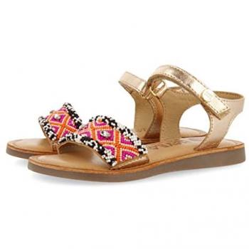 Gioseppo Sandalias de Piel Étnicas Multicolor para Niña Naillat 28 EU