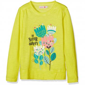 boboli Knit T-Shirt Flame For Girl, Camiseta para Niñas, Amarillo