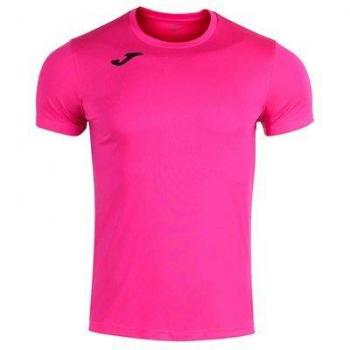 Joma Record II Fluorescent Pink Short Sleeve Running T-Shirt for Men