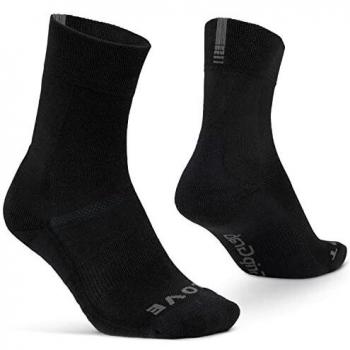 GripGrab Thermolite Winter SL Cycling Socks - Black, Breathable, Padded Performance for Cold Weather (EU 38-41)