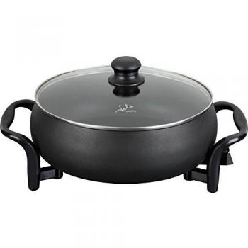 Jata OC135 - Olla cazuela eléctrica con tapa de cristal, 1500 W, color negro