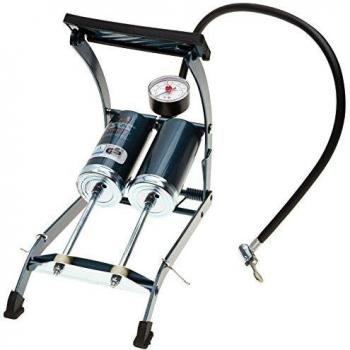 SKS Twin Air Double Cylinder Foot Pump with Pressure Gauge