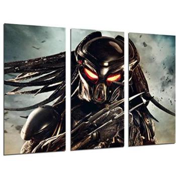 Set de 3 cuadros decorativos de películas, impresión digital sobre madera, Alien y The Predator, tamaño XXL