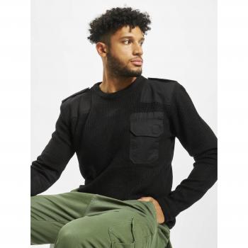 Brandit BW Military Knit Pullover - Black - 2XL