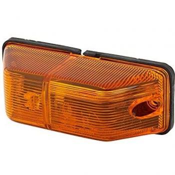 HELLA 2BM 006 692-021 Piloto intermitente adicional - Lámparas incandescentes - 12/24V - montaje exterior - Color de tulipa: amarillo - derecha/Montaje lateral ext.