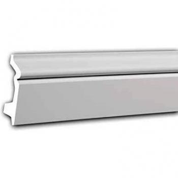 Zócalo Decorativo Clásico Blanco 2 m - Modanatura Profhome 153107