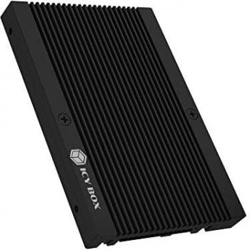 Convertidor M.2 PCIe NVMe a U.2 (SFF-8639) de 2,5 IB-M2U04 con carcasa de aluminio para HDD de 9,5 mm