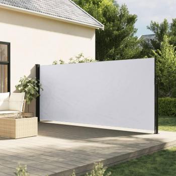 Toldo lateral retráctil 160x600 cm en colores Negro, Crema y Azul, y Toldo lateral retráctil blanco 160x600 cm