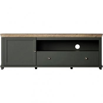 Mueble TV Austin R104, 181 x 61 x 49 cm, con 1 puerta y 1 cajón, estratificado en verde beige