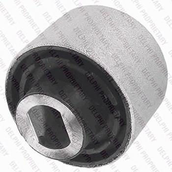 Brazo oscilante DELPHI TD759W con silentblock integrado, diseñado para suspensión de vehículos, fabricado con materiales de alta calidad para garantizar durabilidad y rendimiento óptimo