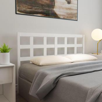 Cabecero de cama de madera maciza de pino blanco 165,5x4x100 cm