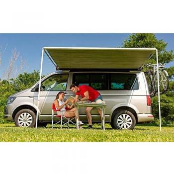 Toldo Fiamma F35 Pro 300 cm en color Gris Real, con extensión de 2,25 m y sistema manual