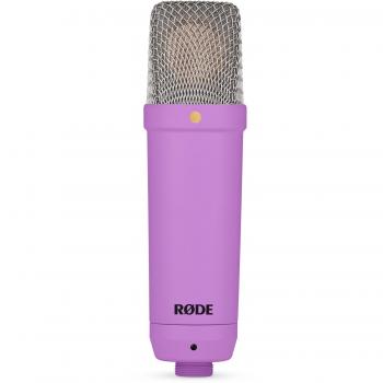 Rode NT1 Signature Series (Purple) - Micrófono de condensador de diafragma grande, patrón polar cardioide, frecuencia de respuesta de 20 Hz a 20 kHz, nivel de presión sonora máximo de 137 dB
