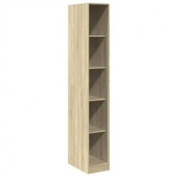 Armario de madera de ingeniería roble Sonoma 30x50x200 cm Marrón