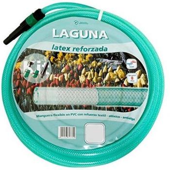 SATURNIA 8070930 Manguera Latex Reforzado 15 mm. -  5/8 Rollo 25 Metros Con Accesorios