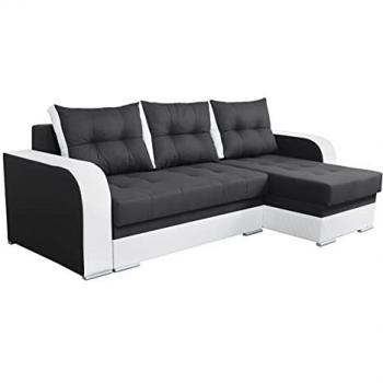 Sofá rinconero Boulder 101 con función de descanso y caja de ropa de cama, 238 x 88 x 140 cm