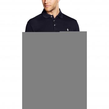 Polo Ralph Lauren Slim Fit Cotton Stretch Mesh Logo Pony Player Men's Polo Shirt in Blue