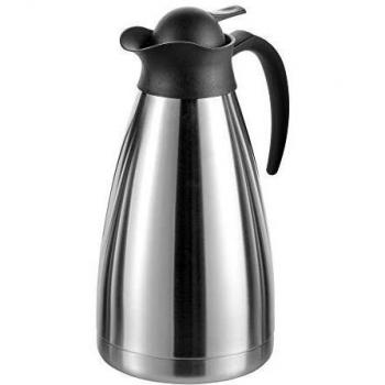 Esmeyer Isolierkanne THERMOART, Inhalt: 1,5 Liter Jarras, Acero Inoxidable, Plateado/Negro, Único