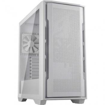 Gabinete Cougar Uniface Torre Media Blanco con Panel Frontal de Malla, 2 Ventiladores ARGB y Panel Izquierdo de Vidrio Templado (Mini-ITX, mATX, ATX)