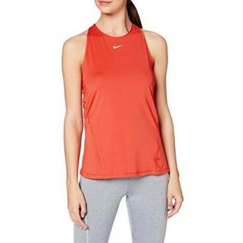 NIKE W NP Tank All Over Mesh Camiseta sin Mangas, Mujer, Track Red/