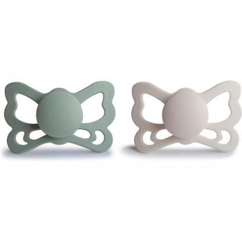Frigg - Pack chupetes anatómicos Butterfly Sage/Silver 6-18 meses