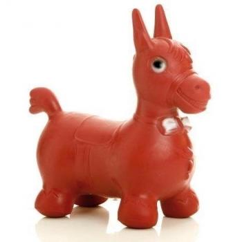 TOGU Bonito - Caballo saltarín de Goma para niños, Color Rojo - ca. 60cm