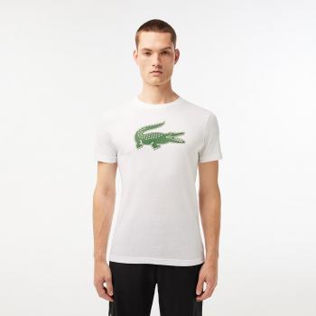 Camiseta Lacoste TH2042-00 para Hombre de Manga Corta - Blanco
