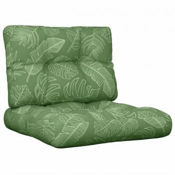 Cojines para sofá de palets 2 piezas tela 60 x 60 x 12 cm Color Azul y blanco, Negro y blanco, Verde y rosa - Cojín Decorativo de Asiento Cojines de muebles de salón,