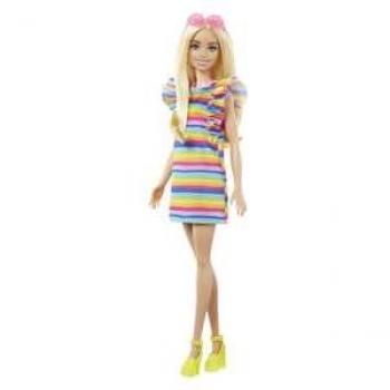 Barbie Fashionista con Ortodoncia y Vestido Arcoíris - Modelo Surtido