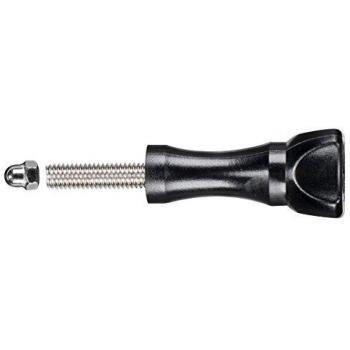 Mantona 20248 - Tornillo largo con tuerca y mango para GoPro de 5.5 cm, color negro