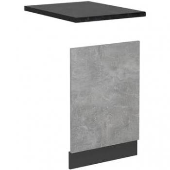 Frontal para lavavajillas Vicco R-Line, Hormigón/Antracita, 45 cm, Accesorio de Lavavajillas