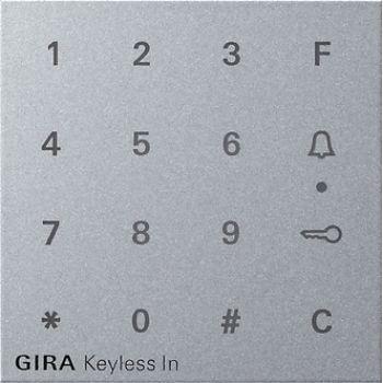 Gira 851326 Aluminum Code Keypad Accessory for Intercom and Doorbell System