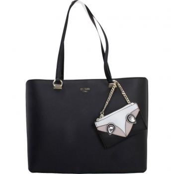 Shoppers y bolsos de hombro para mujer, color Negro , marca GUESS, modelo Shoppers Y Bolsos De Hombro Para Mujer GUESS HWPF63 Negro