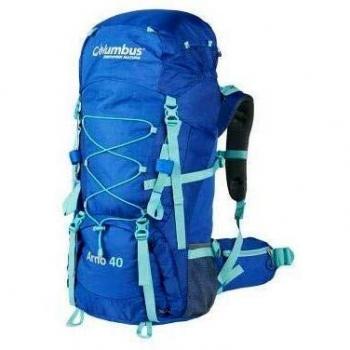 COLUMBUS Arno 40 (con Funda DE Lluvia) Mochila Montañismo, Alpinismo y Trekking, Adultos Unisex, Azul (Azul), Talla Única