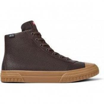 CAMPER Camaleon - Men's Brown Smooth Leather Sneakers in Size 43
