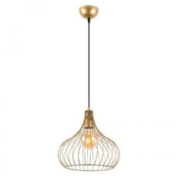 Lámpara de Techo Wellhome - Oro Brillante, Estructura Metálica, Pantalla Metálica, 22x22x120