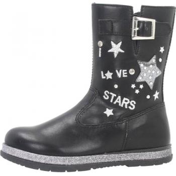 Botas de Niña Chicco Caffi Negro, características: material sintético, cierre con velcro, suela antideslizante, diseño moderno y cómodo ideal para uso diario