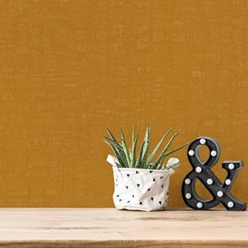 Papel Pintado Vlies Nara Amarillo 10.05 x 0.53 m Mate Unitapete