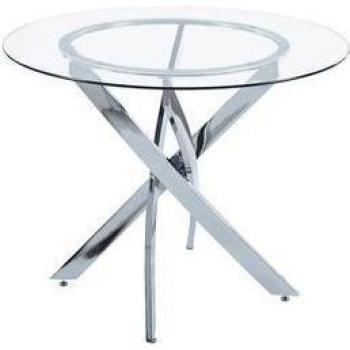 Mesa De Comedor Thunder Forma Redonda Inox Ø100x75 Cm