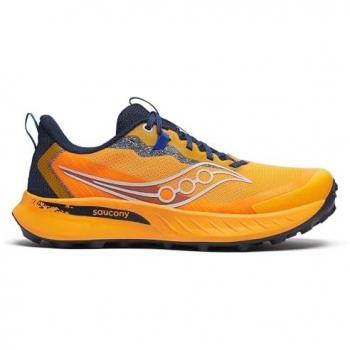 Saucony Peregrine 15 Men's Trail Running Shoes - Orange - Size 7.5