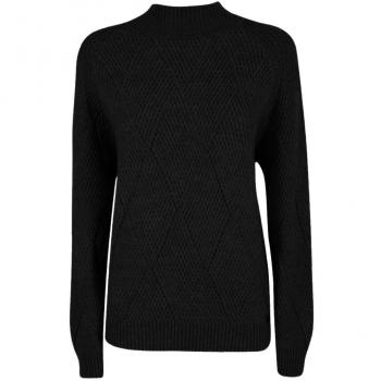 YES ZEE Black Acrylic Turtleneck Sweater - Size S