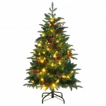 Hinged Artificial Christmas Tree with 150 LEDs - 150 cm (59.1)
