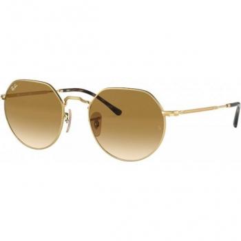 Ray-Ban RB3565 Jack Col. 001/51 Unisex Geometric Gold Sunglasses