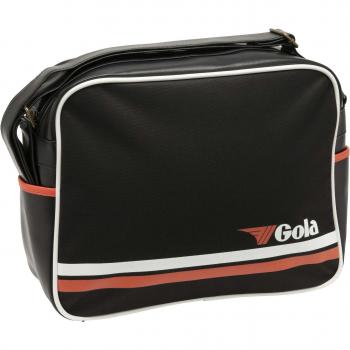 Gola Redford Strip Messenger Bag for Men - Black/White/Orange